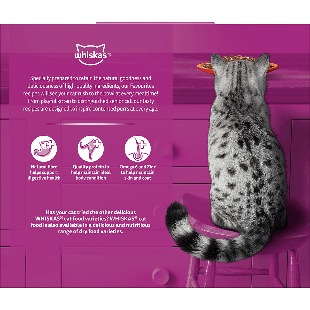 Whiskas Adult Beef in Gravy Variety Pack Pouched Cat Food 12x85gm