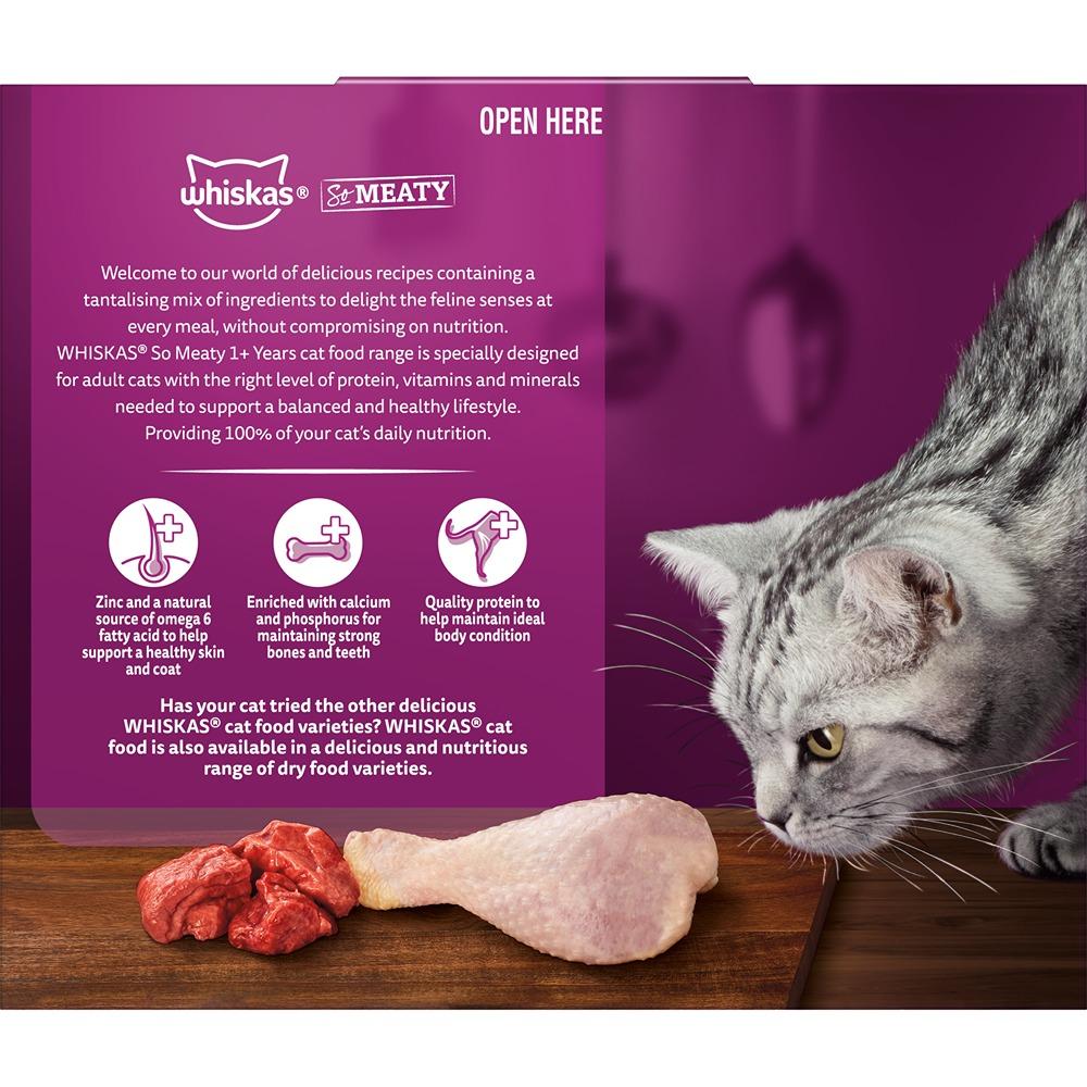 Whiskas Tasty Trios Meat Selection Wet Cat Food 12x85g