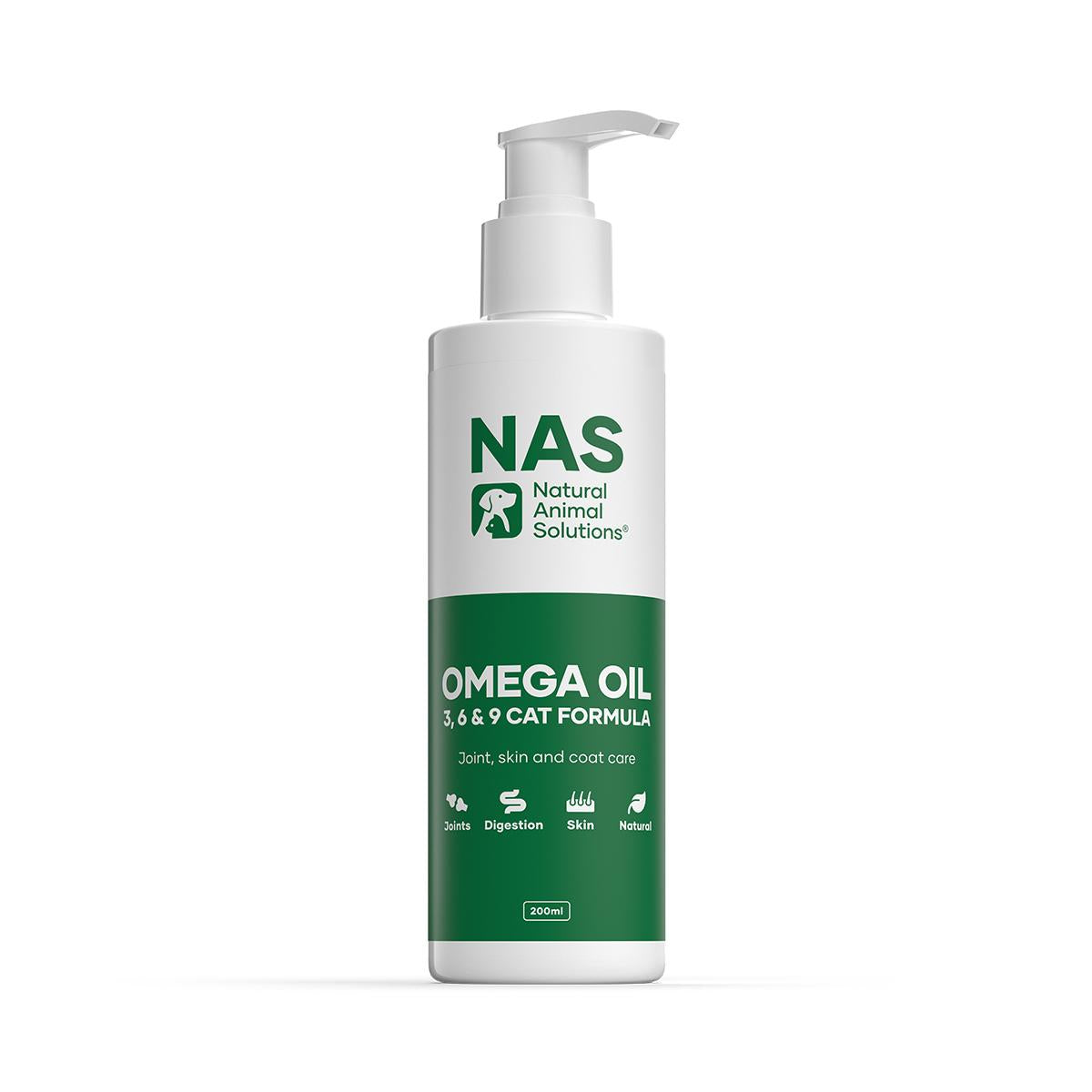 Natural Animal Solutions Omega Oil 3 6 & 9 for Cats 200ml