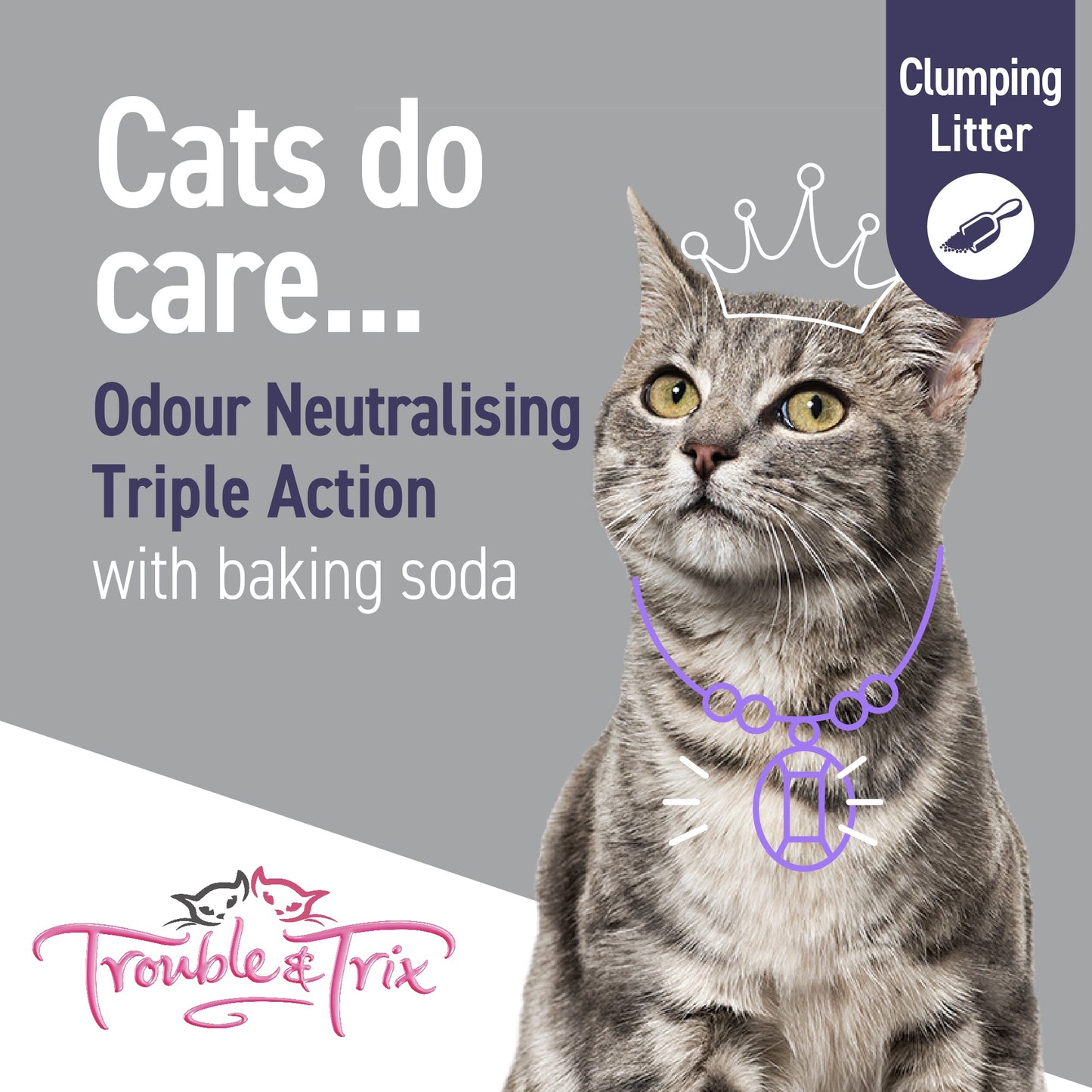 Trouble N Trix Clumping Odour Neutralising Baking Soda Cat Litter