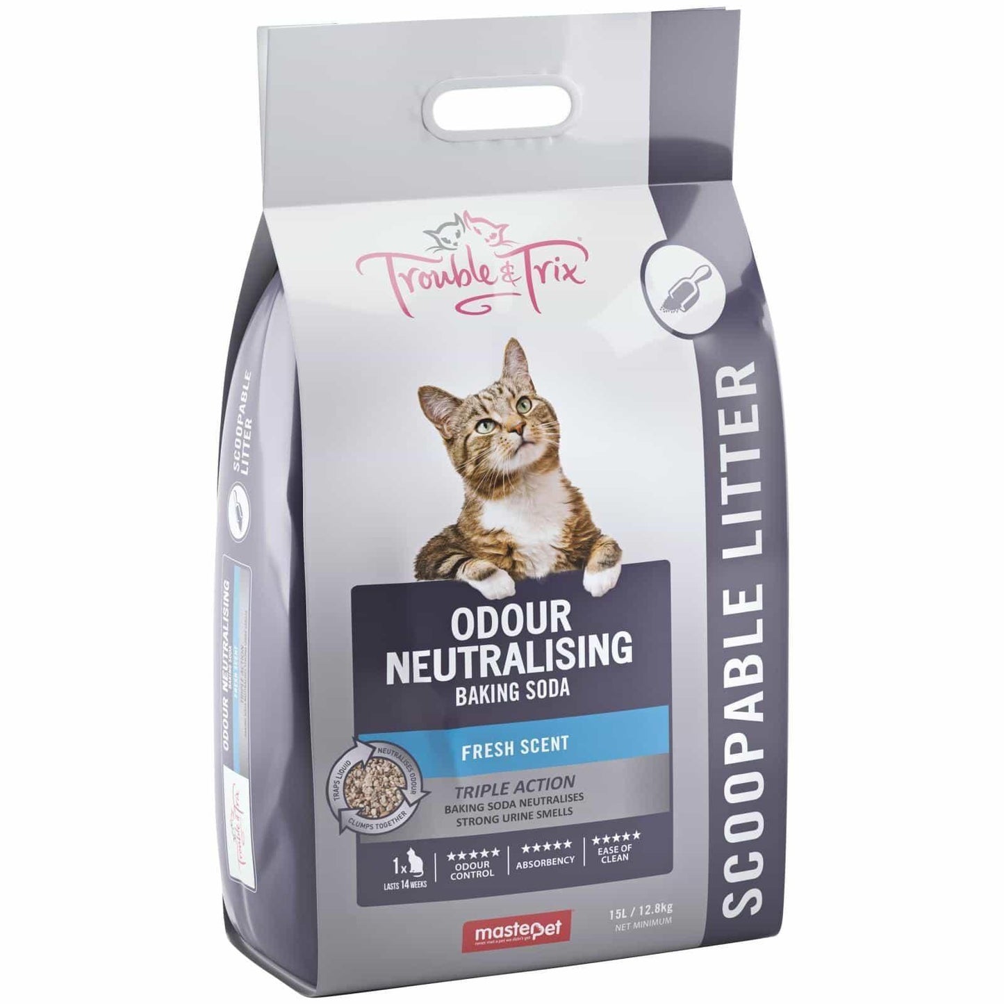 Trouble & Trix Fresh Scent With Baking Soda Clumping Cat Litter