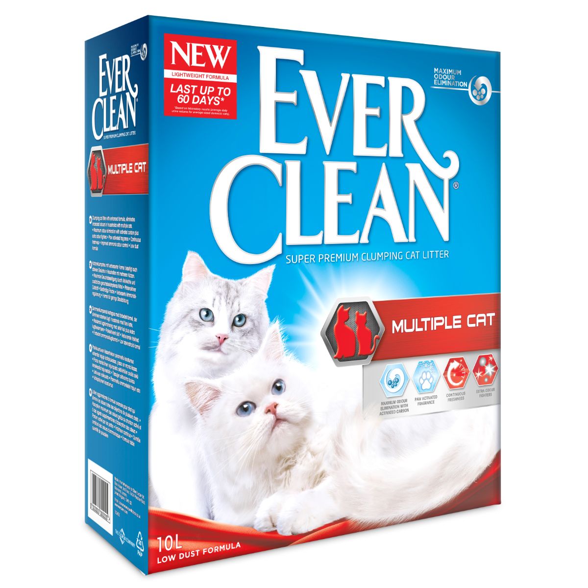 Ever Clean Multiple Cat Scented Extra Strong Clumping Cat Litter 10L