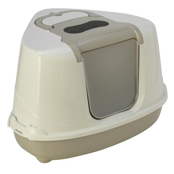 Moderna Hooded Corner Flip Cat Litter Box