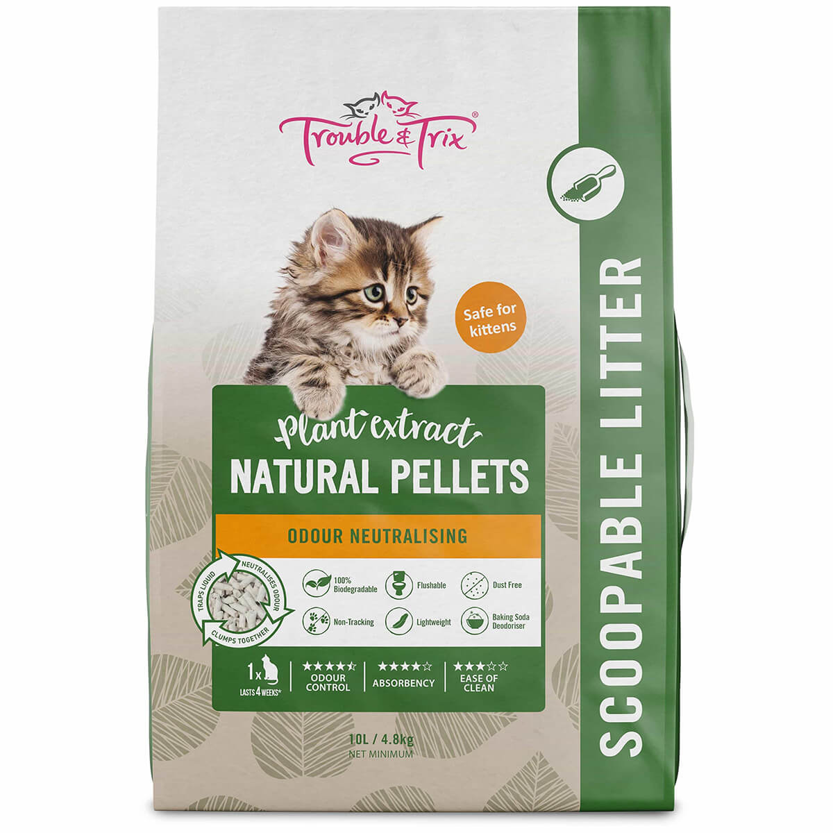 Trouble & Trix Natural Cat Litter 10L