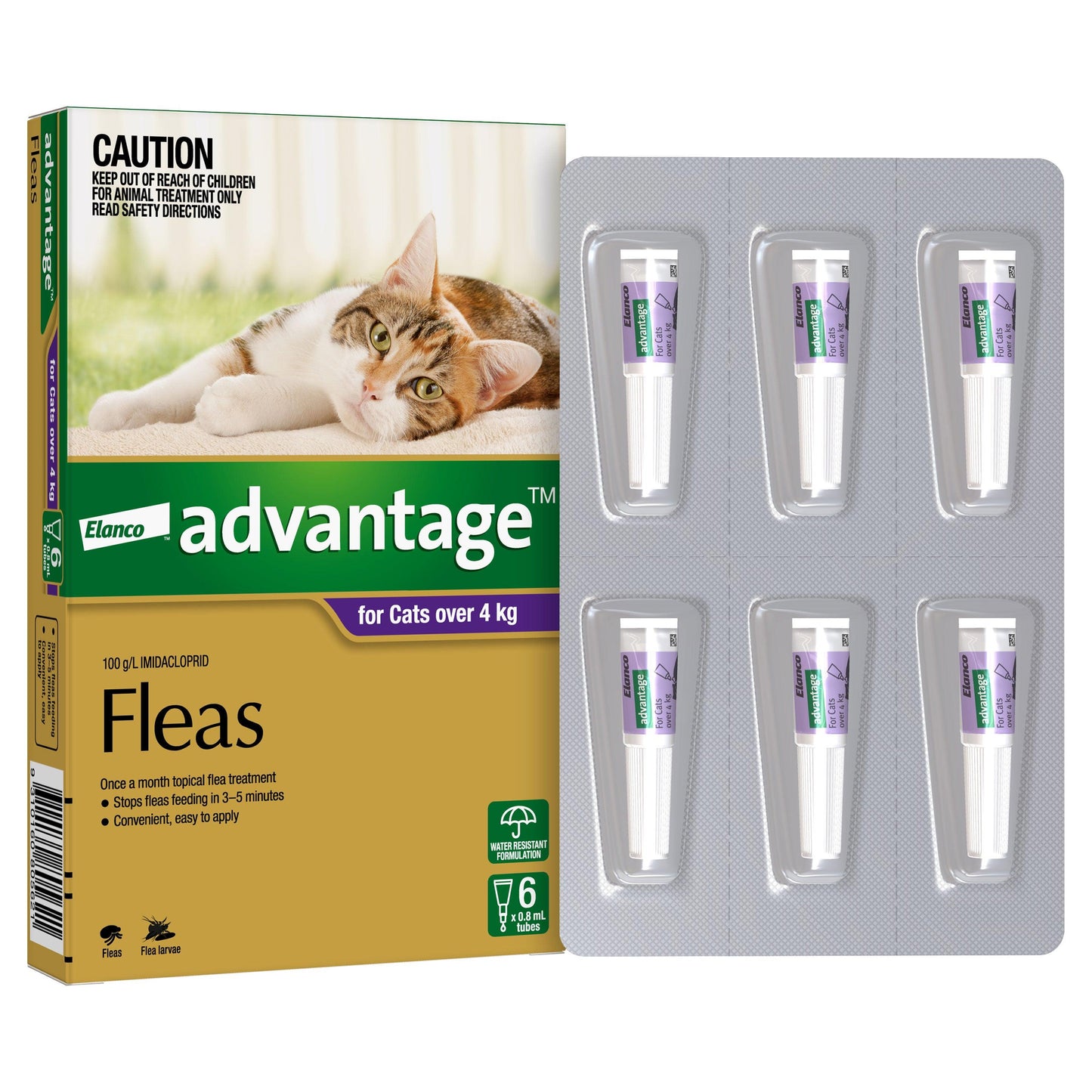 Advantage Flea Treatment >4kg Cat