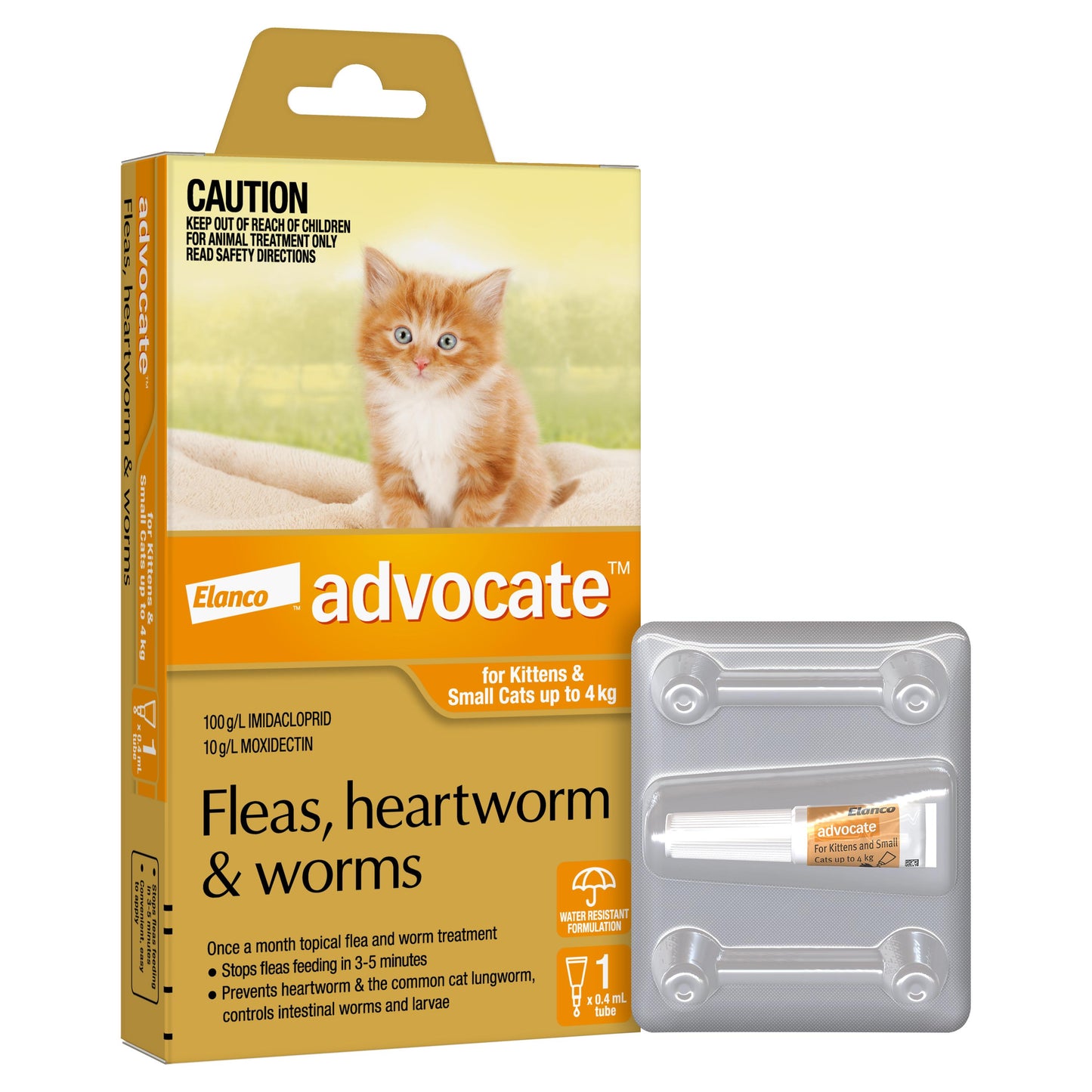 Advocate Spot-On Flea & Worm Treatment <4kg Cat