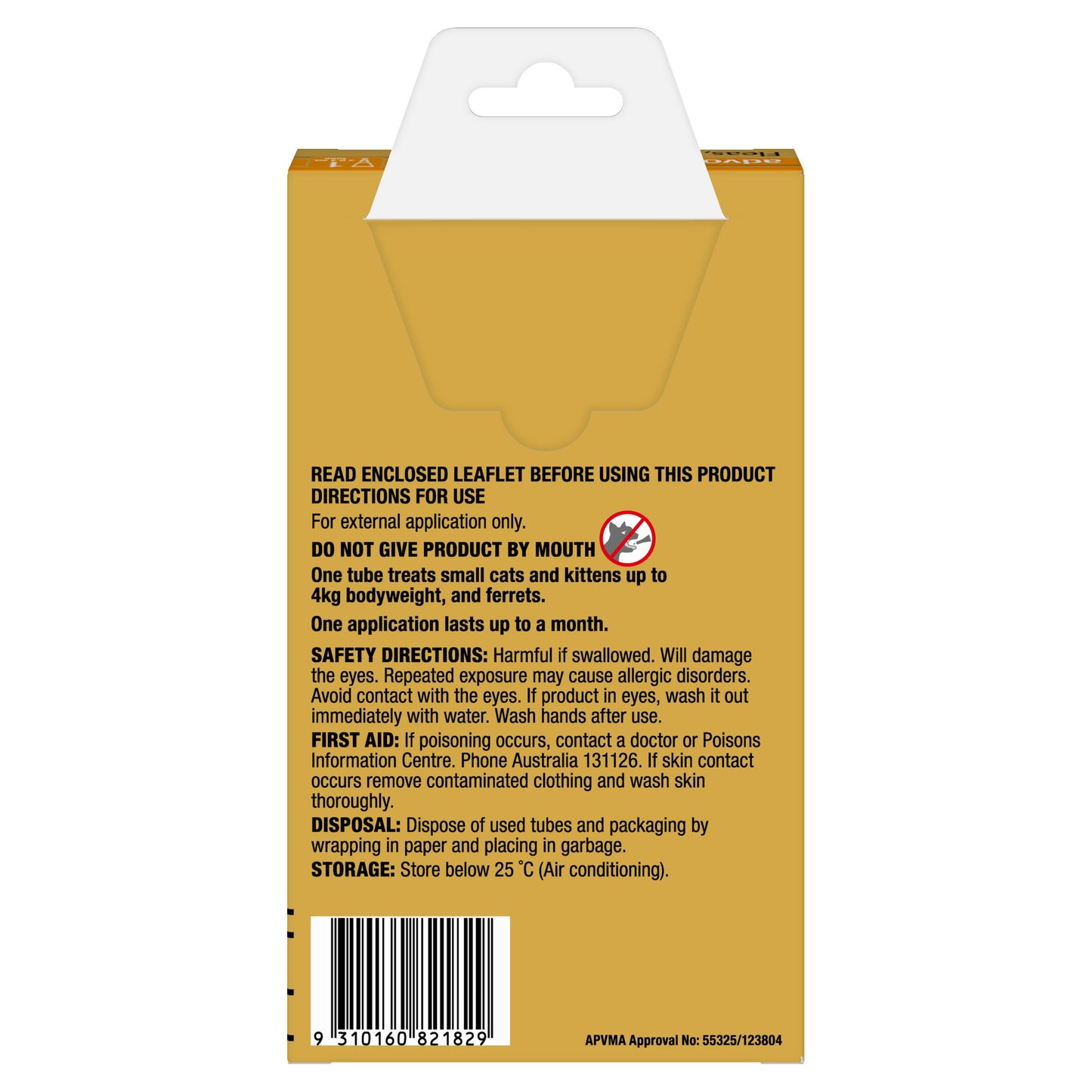 Advocate Spot-On Flea & Worm Treatment <4kg Cat