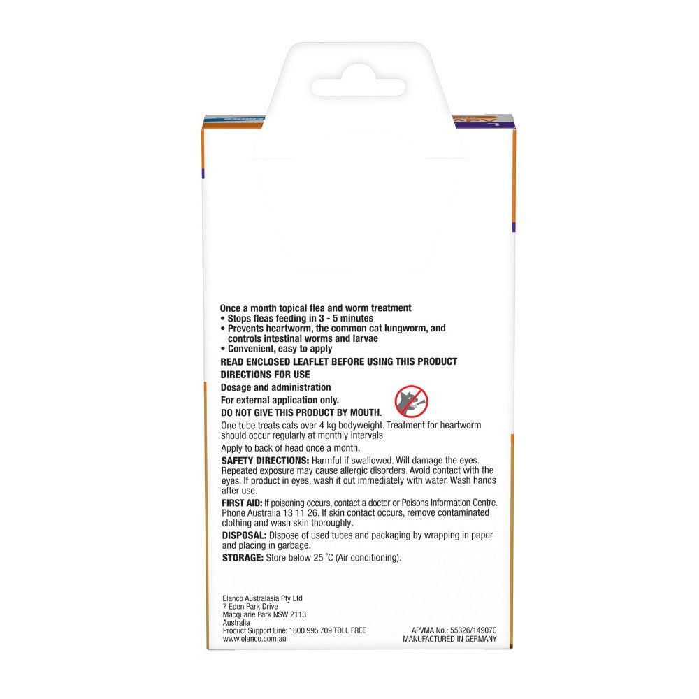 Advocate Spot-On Flea & Worm Treatment >4kg Cat