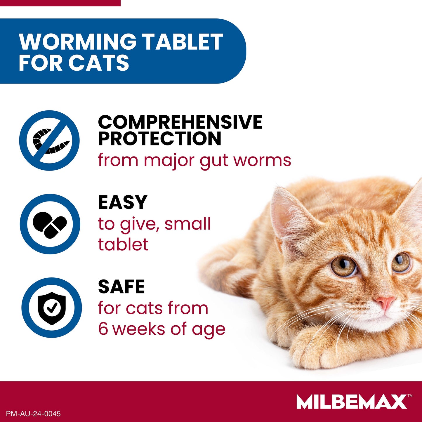Milbemax Allwormer >2kg Cat 2 Pack