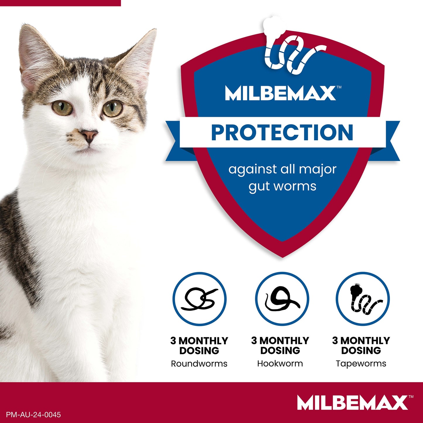 Milbemax Allwormer >2kg Cat 2 Pack