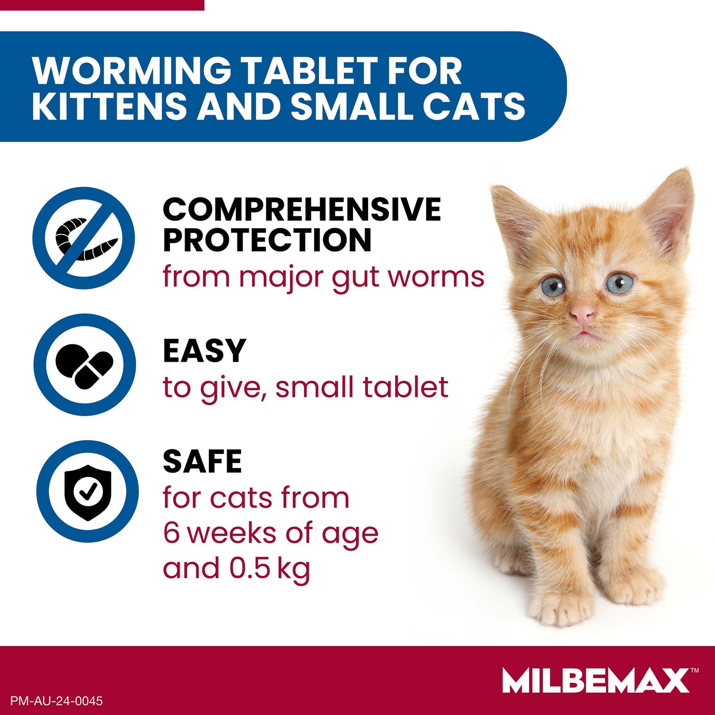 Milbemax Allwormer 0.5-2kg Cat 2pk