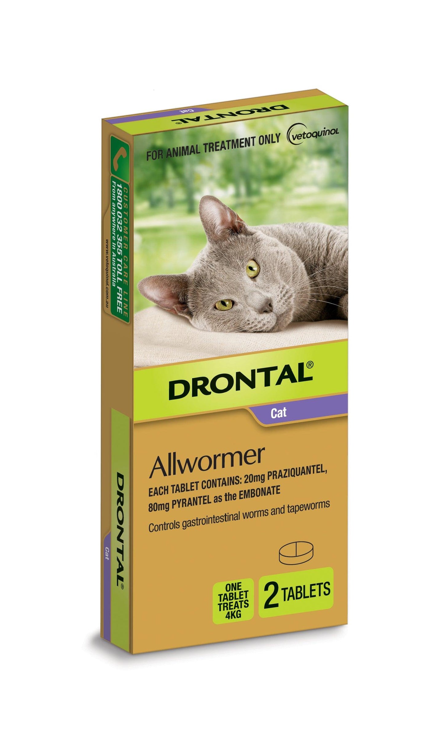 Drontal Allwormer Tablets < 4kg Small Cat