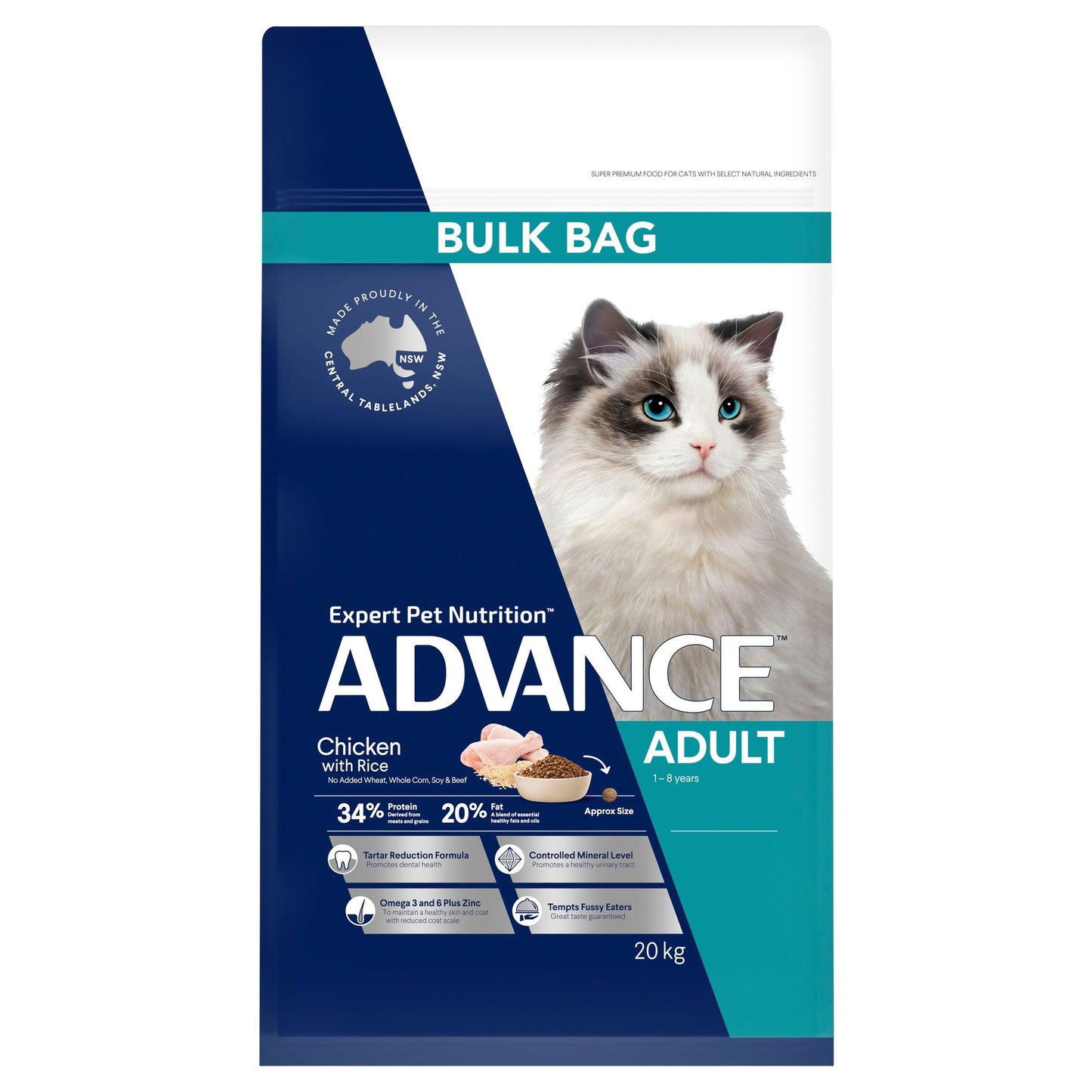 Advance Total Wellbeing Adult Chicken Dry Cat Food