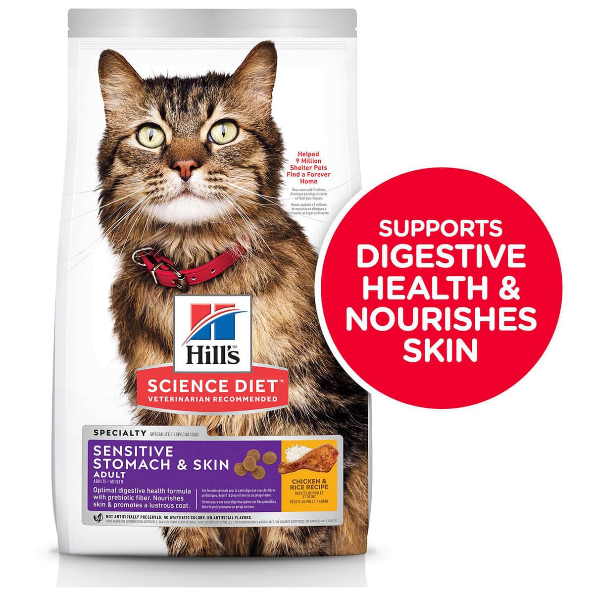 Hill's Science Diet Sensitive Stomach & Skin Adult Chicken Dry Cat Food