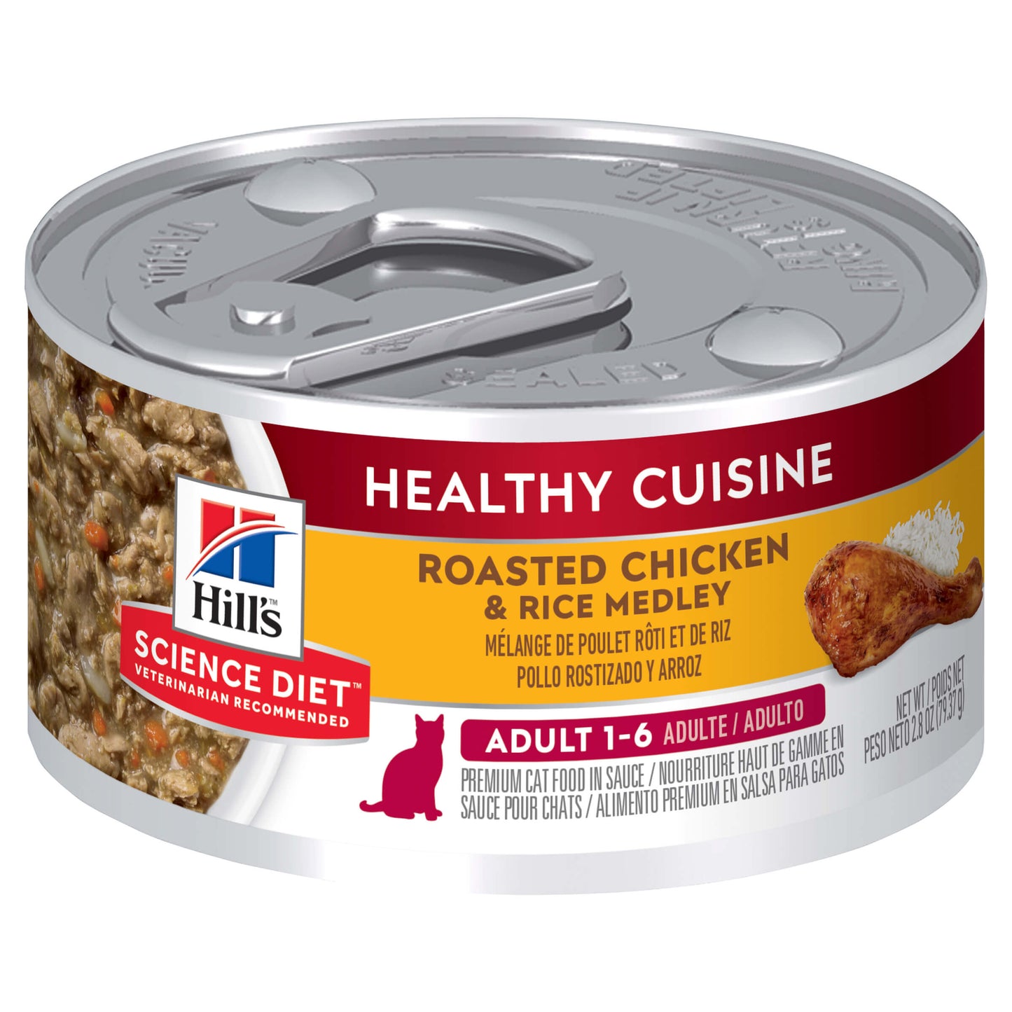 Hill's Science Diet Healthy Cuisine Adult Chicken & Rice Medley Wet Cat Food 79g