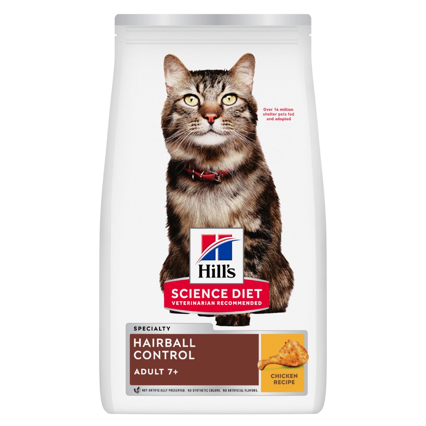 Hill's Science Diet Adult 7+ Hairball Control Senior Dry Cat Food