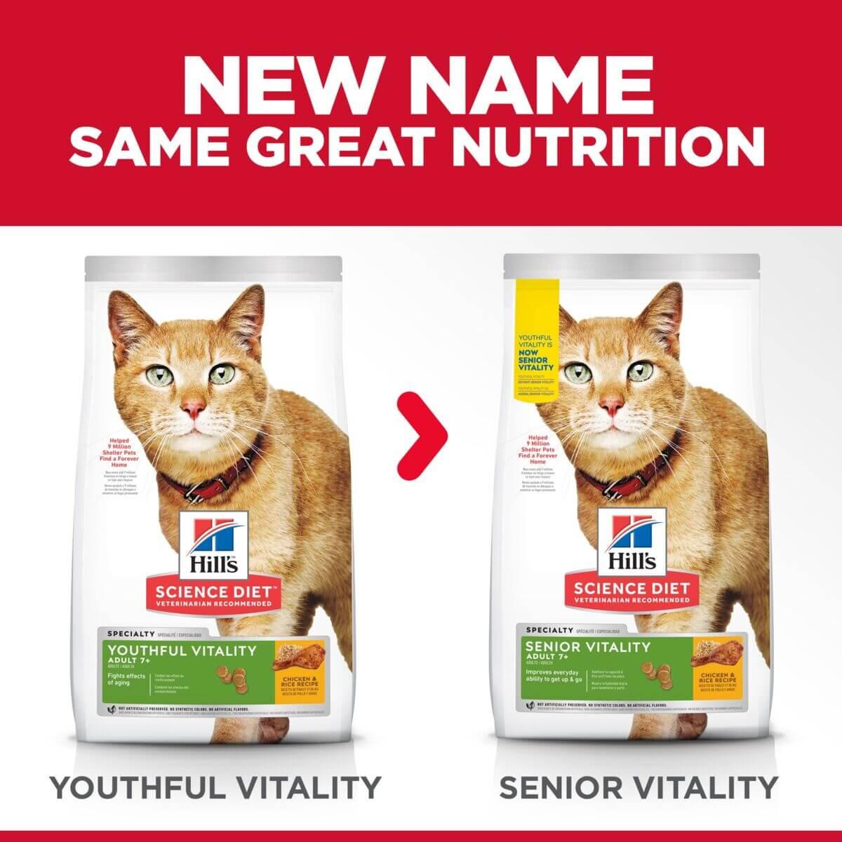 Hill's Science Diet Adult 7+ Senior Vitality Dry Cat Food