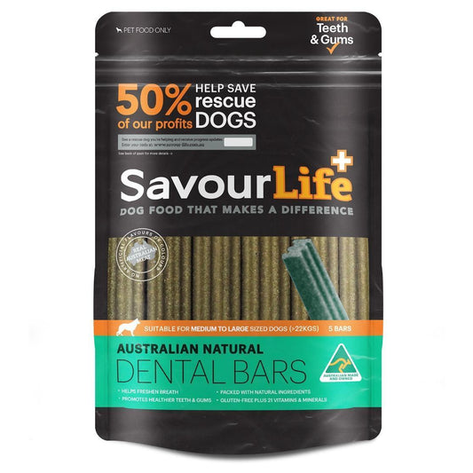 SavourLife Natural Dental Bars Dog Treats