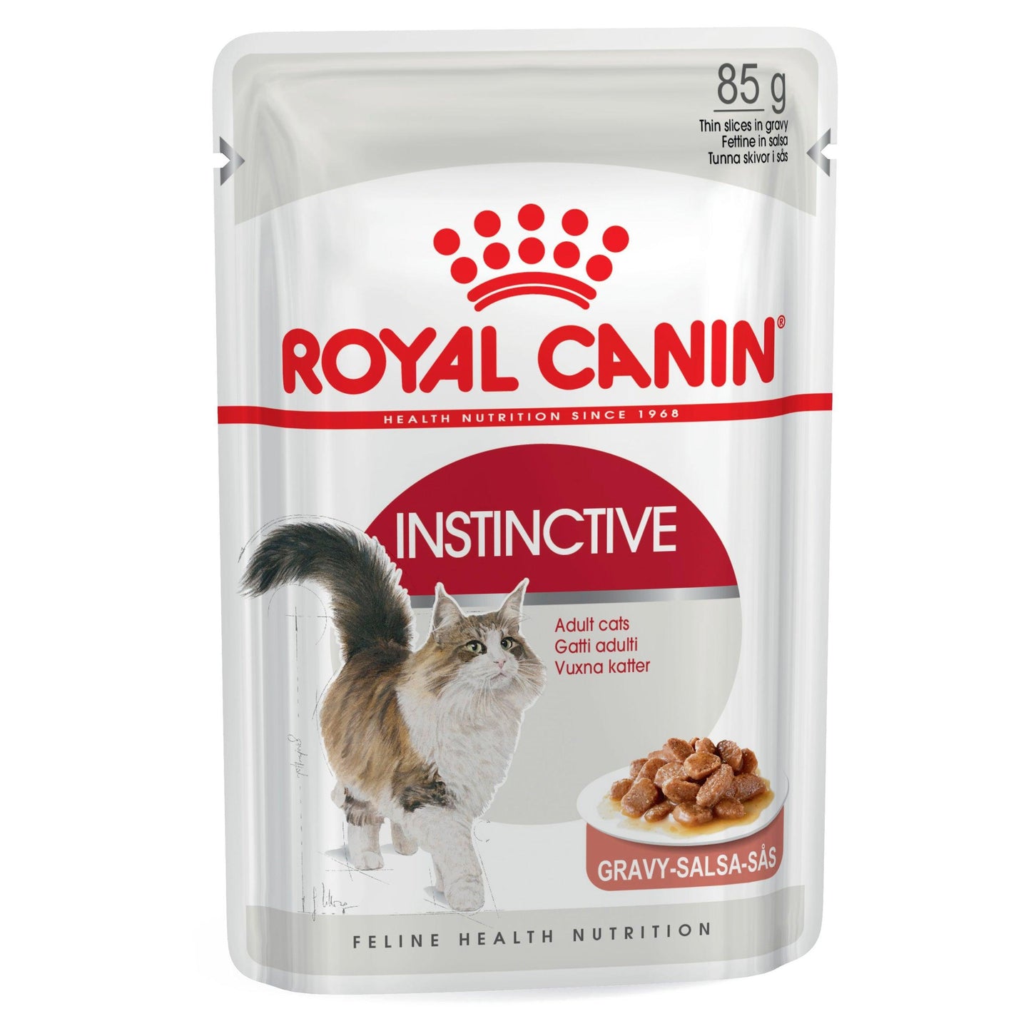 Royal Canin Instinctive Adult In Gravy Wet Cat Food 85G