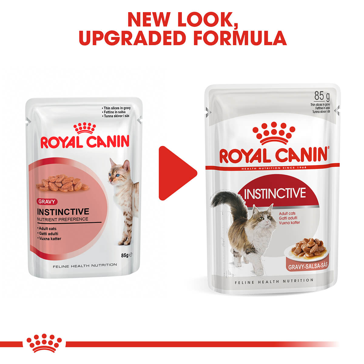 Royal Canin Instinctive Adult In Gravy Wet Cat Food 85G