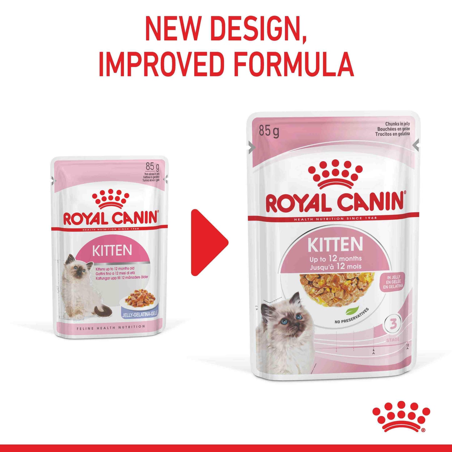 Royal Canin Instinctive Kitten In Jelly Wet Cat Food 85G