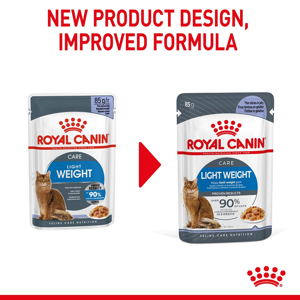 Royal Canin Light Weight Care Jelly Adult Wet Cat Food 85g