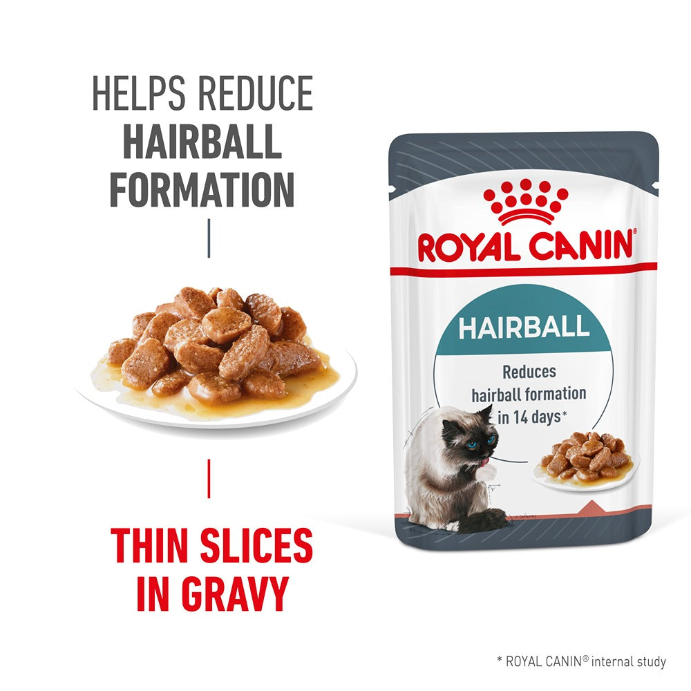 Royal Canin Hairball Care Gravy Adult Wet Cat Food 85g