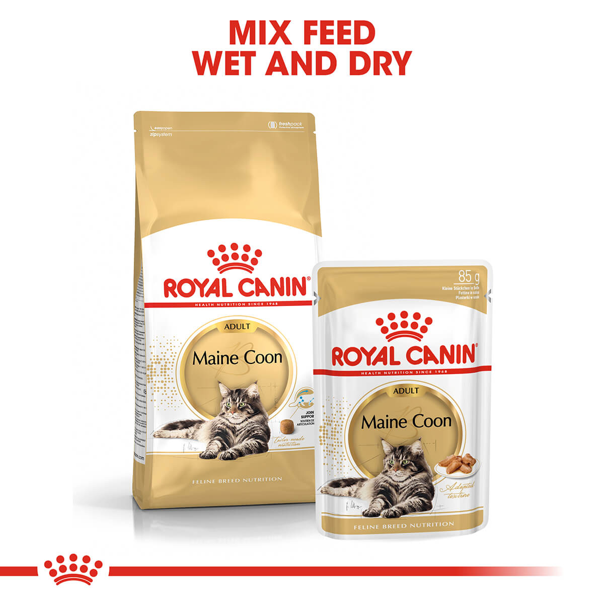 Royal Canin Maine Coon Adult In Gravy Wet Cat Food 85G