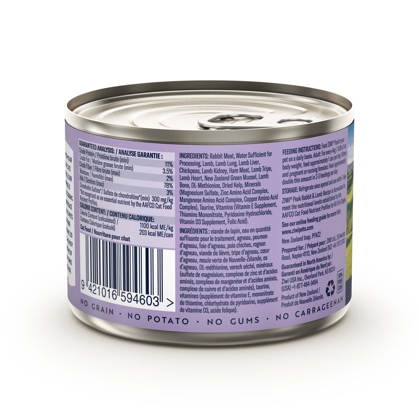 Ziwi Peak Daily Cat Cuisine Rabbit & Lamb Wet Cat Food