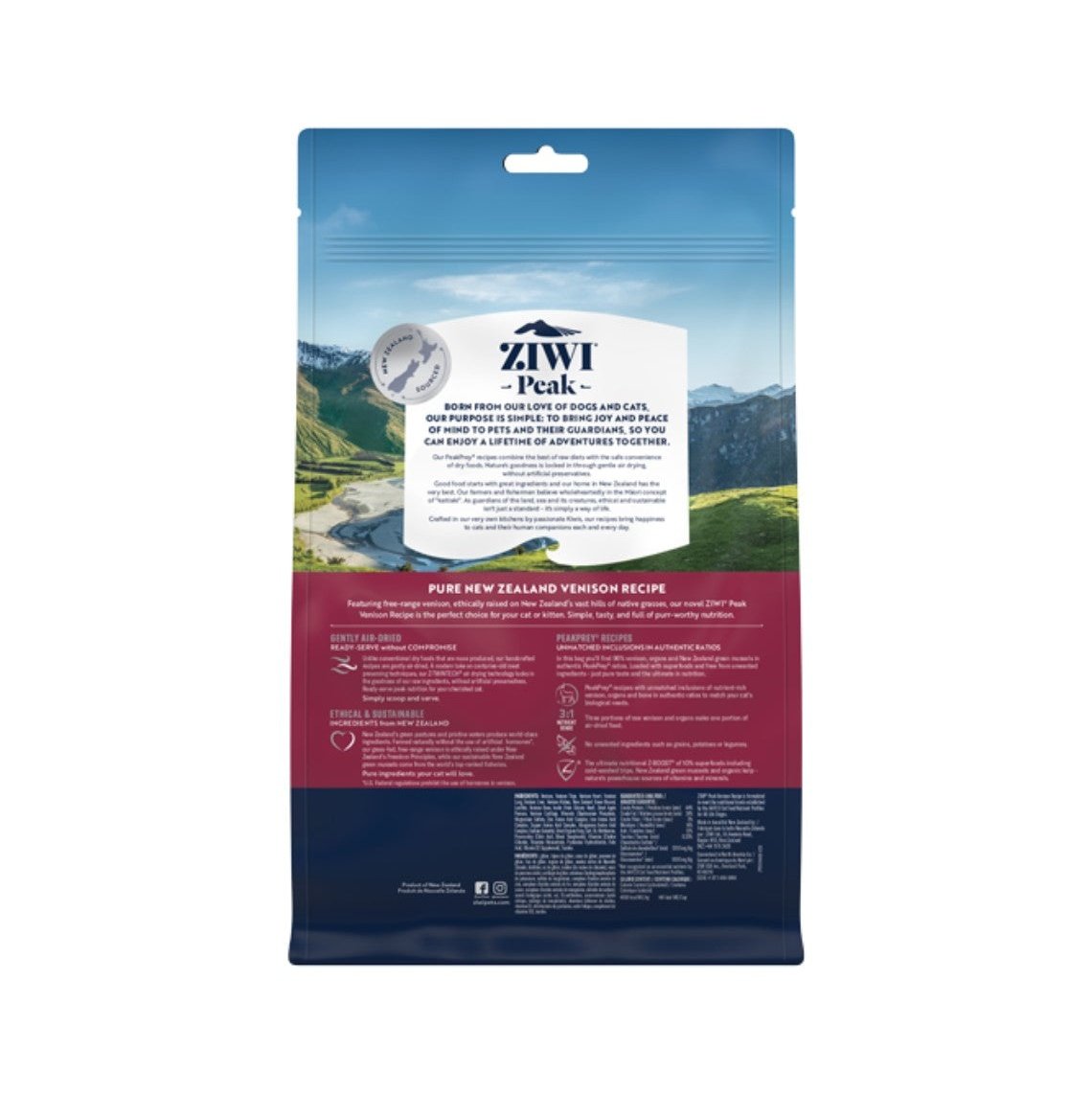 Ziwi Peak Air Dried Venison Recipe Dry Cat Food 400g