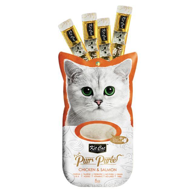 Purr Puree Chicken & Salmon Sachets Cat Treats