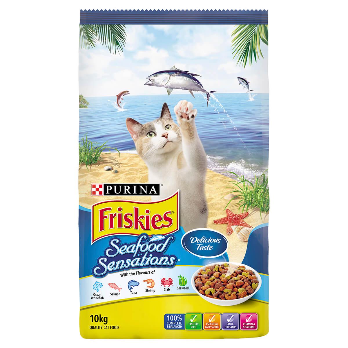 Purina Friskies Seafood Sensations Adult Dry Cat Food