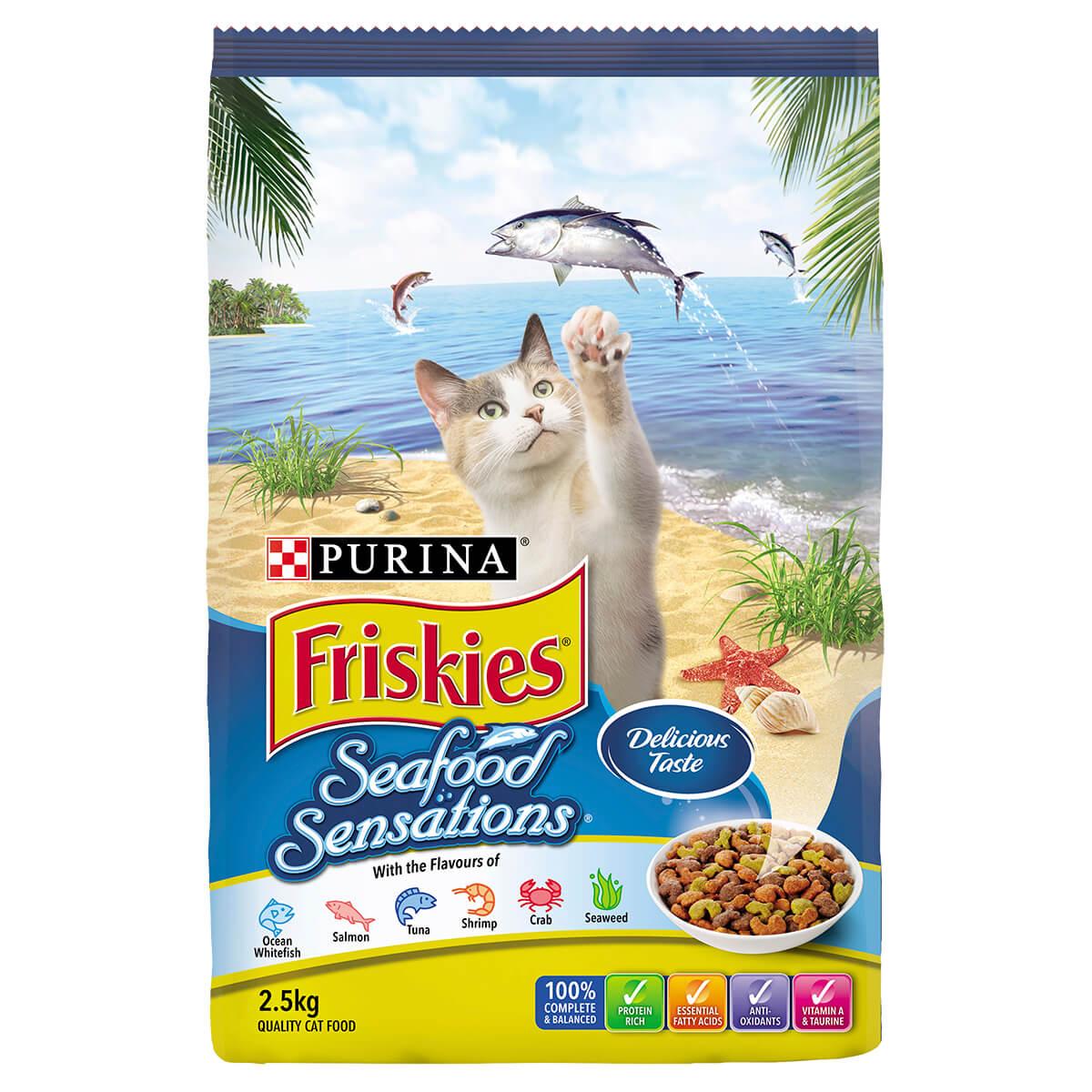 Purina Friskies Seafood Sensations Adult Dry Cat Food