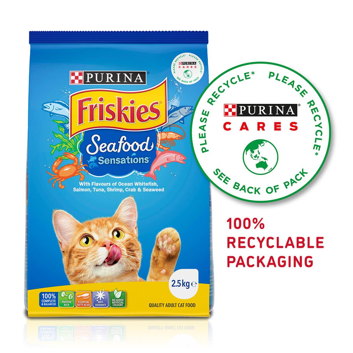 Purina Friskies Seafood Sensations Adult Dry Cat Food