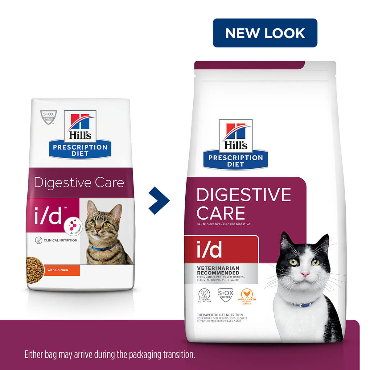 Hill's Prescription Diet I/D Digestive Care Dry Cat Food 1.8kg