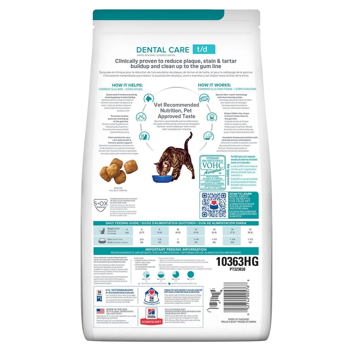 Hill's Prescription Diet T/D Dental Care Dry Cat Food