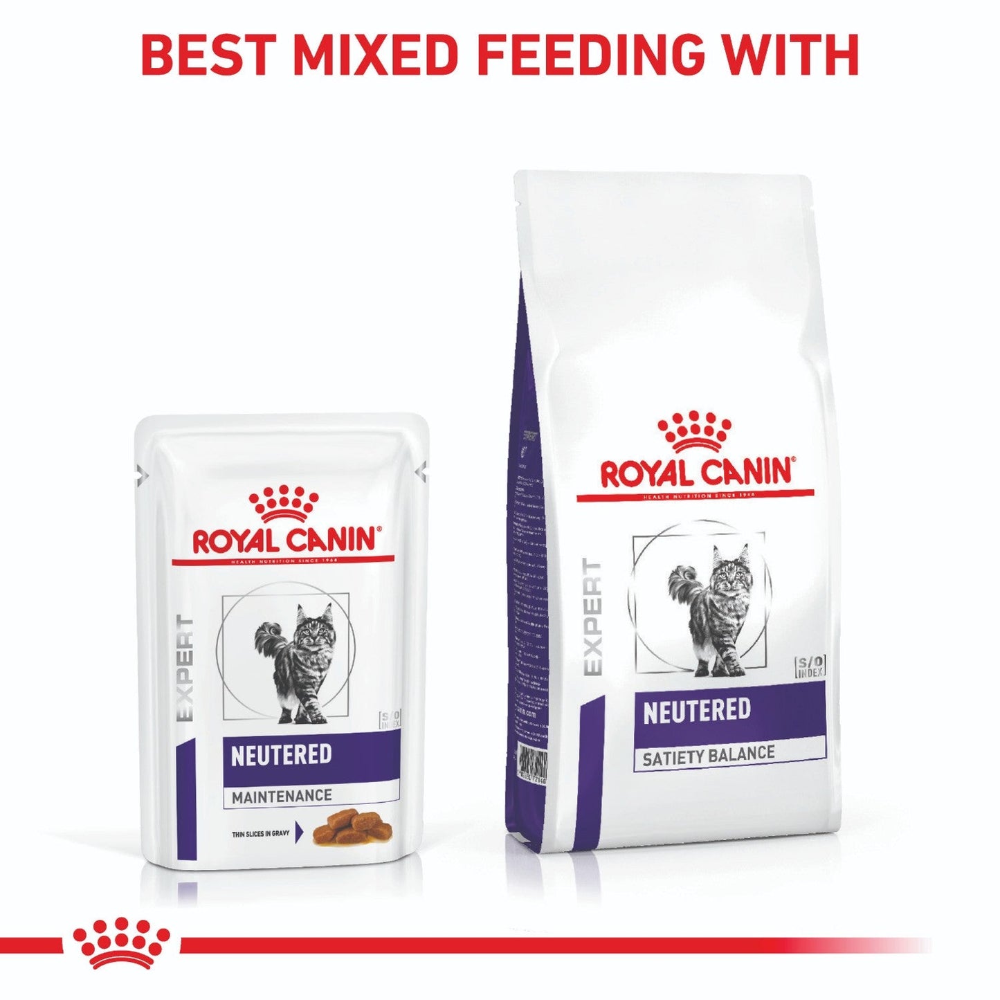 ROYAL CANIN VETERINARY DIET Neutered Weight Balance Wet Cat Food Pouches 100g