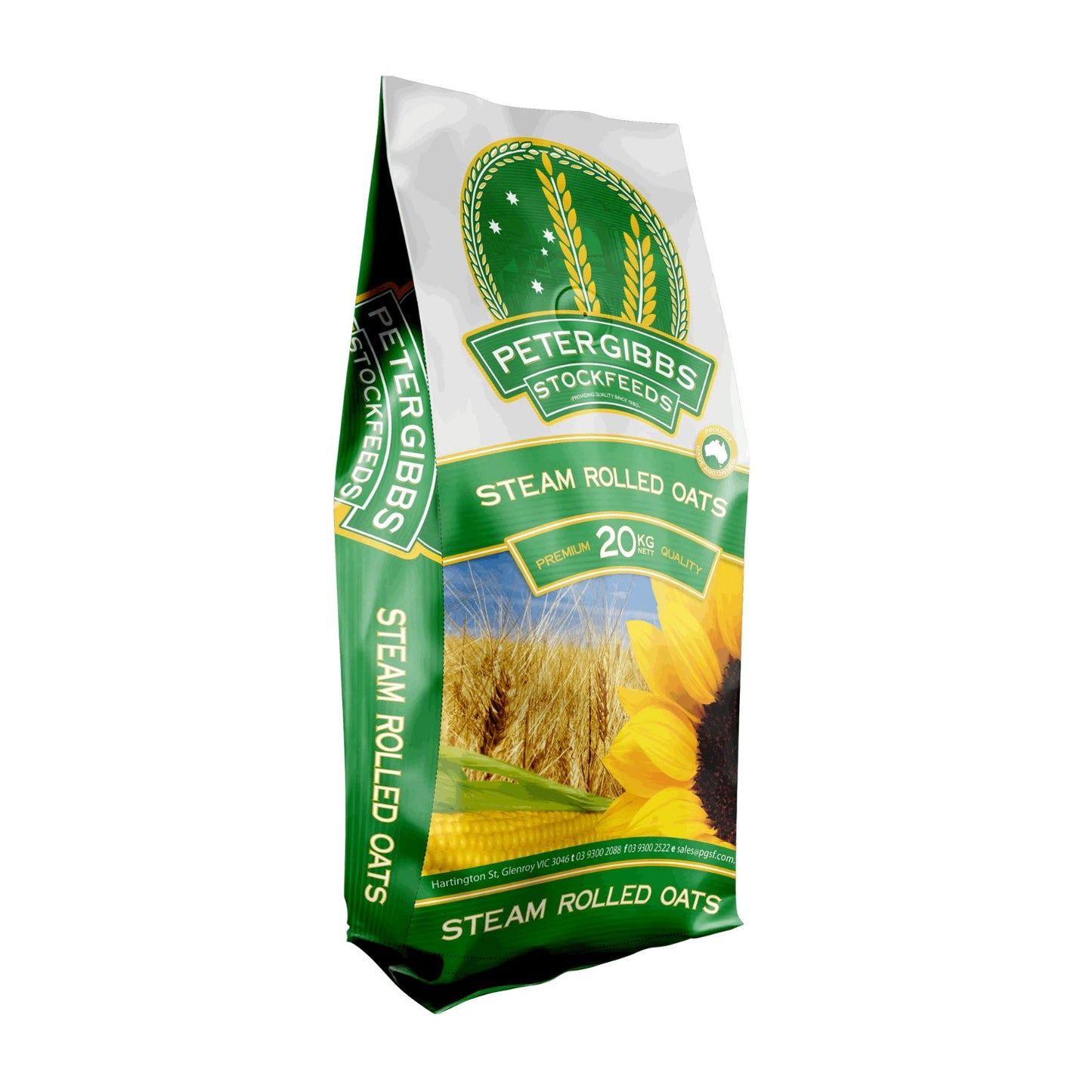 Peter Gibbs Stockfeeds Steamed Rolled Oats Livestock Food