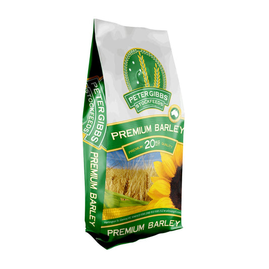 Peter Gibbs Stockfeeds Steam Rolled Barley Livestock Food