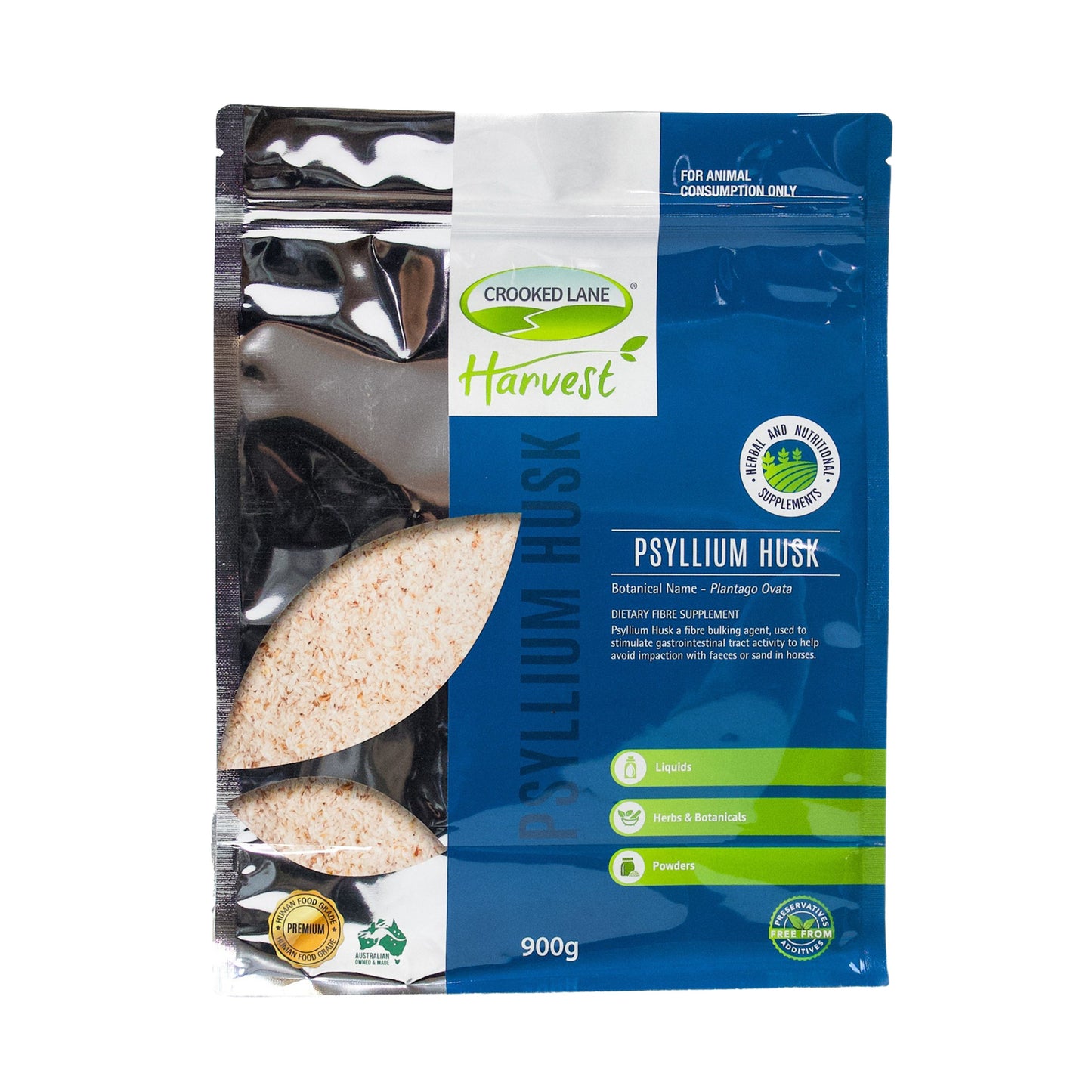 Crooked Lane Psylium Husk 95% Horse, Dog & Cat Supplement