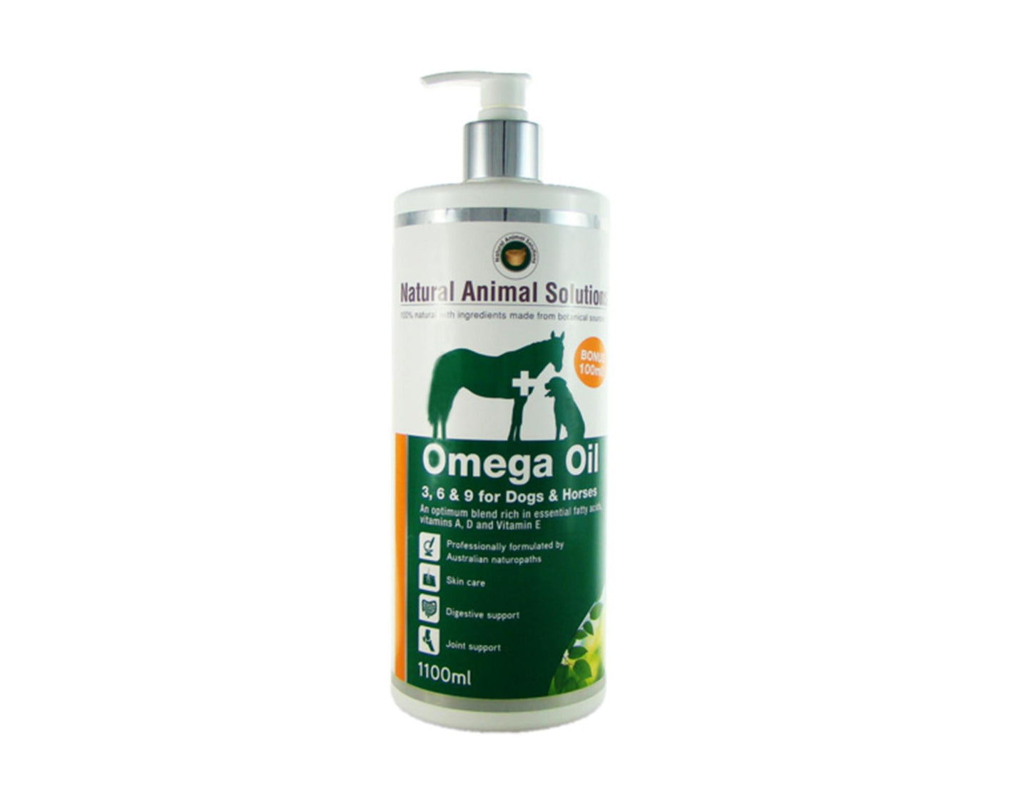 Natural Animal Solutions Omega Oil 3 6 & 9 Supplement for Horses