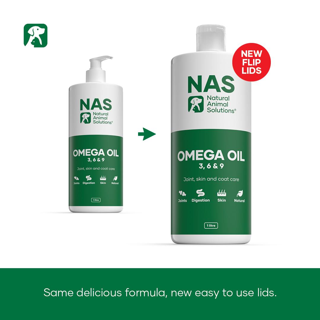 Natural Animal Solutions Omega Oil 3 6 & 9 Supplement for Horses