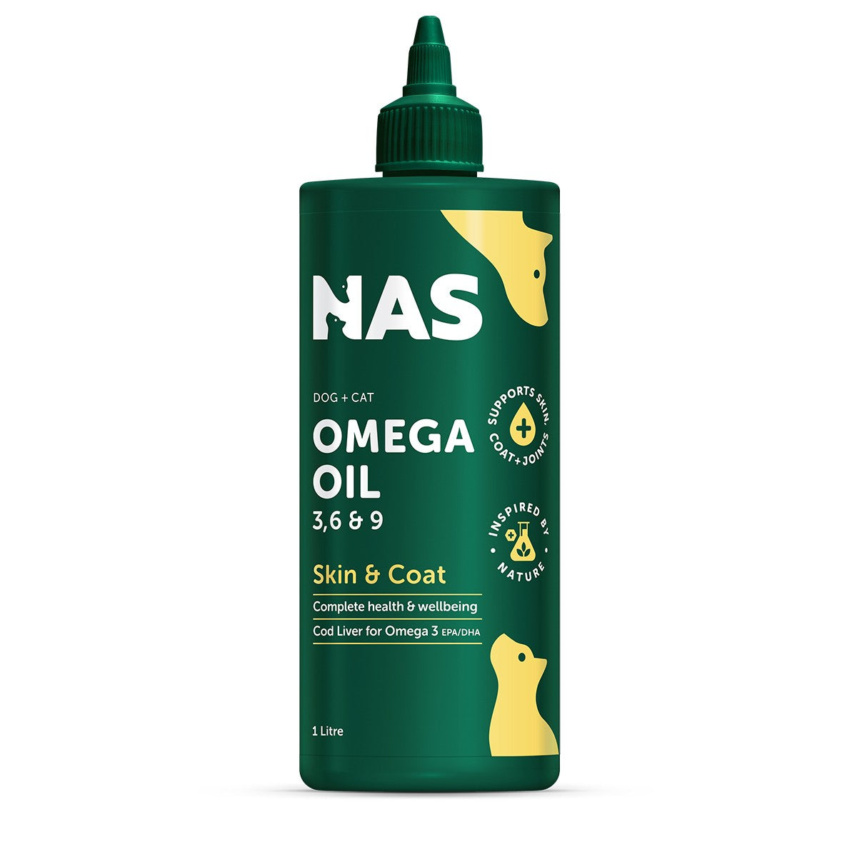 NAS Omega Oil 3 6 & 9 Supplement for Dogs, Cats & Horses