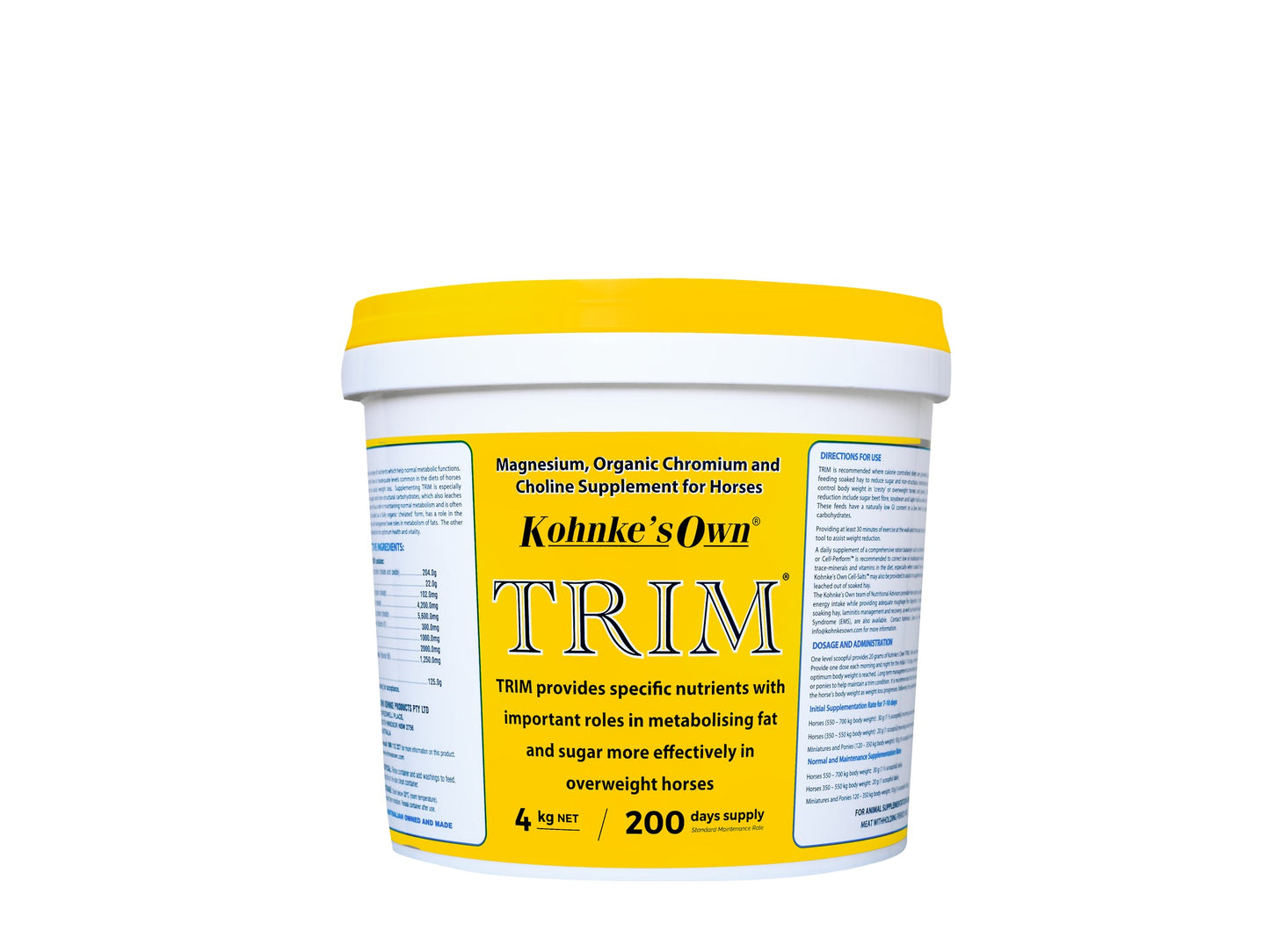 Kohnkes Own Trim Weight Loss Horse Supplement