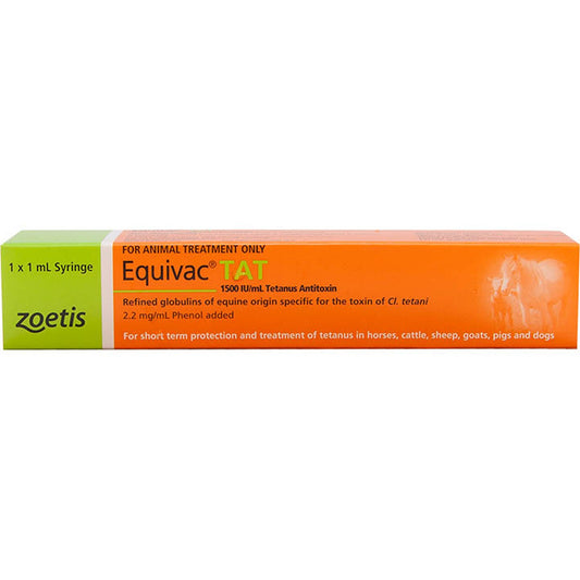 Equivac T Tetanus Vaccine Livestock Treatment