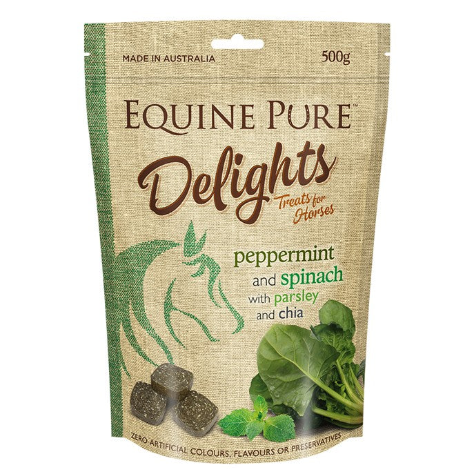 Equine Pure Delights Peppermint & Spinach Horse Treats