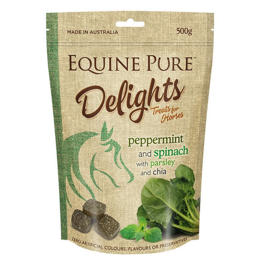 Equine Pure Delights Peppermint & Spinach Horse Treats