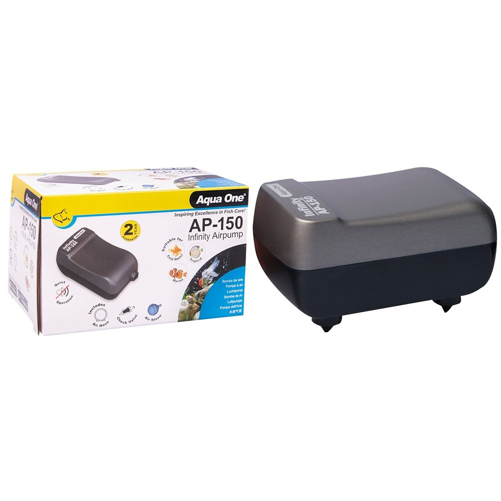 Aqua One AP150 Infinity Airpump Single 100L/HR
