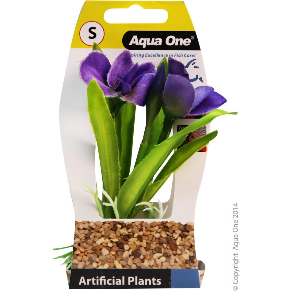 Aqua One Plastic Plant Violet with Log
