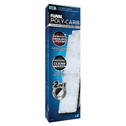 Fluval U4 Poly Carbon Cartridge 2pk